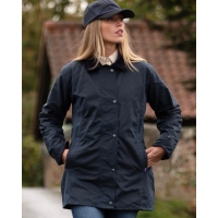 Walker and Hawkes Damen Wachsjacke Victoria – Navy