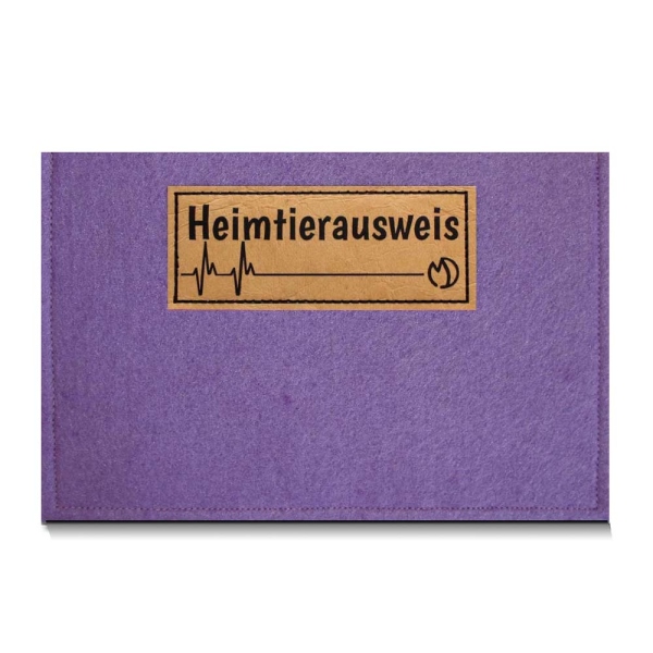 MewogS Hülle für Heimtierausweis lavendel