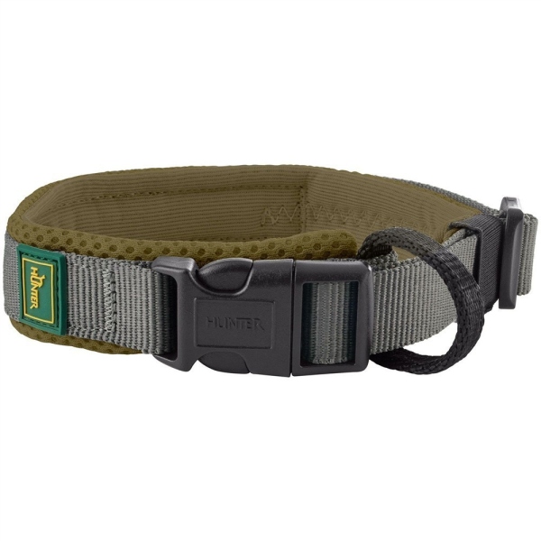 HUNTER Halsung Maldon oliv/grau L 45-55cm