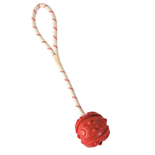 Trixie Ball am Seil, Naturgummi ø 7 cm/35 cm