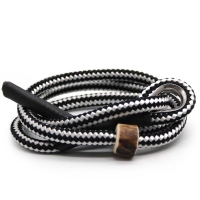 MewogS Kurzführer 65cm HORN schwarz weiß Streifen