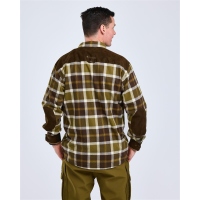 Pinewood 9436 Douglas Hemd Olive Green/Creme White (773)