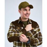 Pinewood 9436 Douglas Hemd Olive Green/Creme White (773)