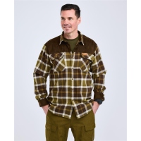 Pinewood 9436 Douglas Hemd Olive Green/Creme White (773)
