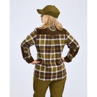 Pinewood 3429 Douglas Damen Bluse Olive Green/Creme White (773)