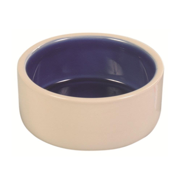 Trixie Keramiknapf Hundenapf 2,1 l/ø 23 cm, creme/blau