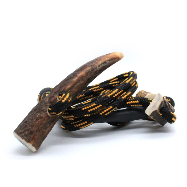 MewogS Knäbelschen HORN mit Zugbegrenzung 130cm schwarz-gold