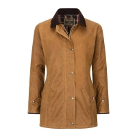 Walker and Hawkes Damen Wachsjacke Victoria – Beige 36