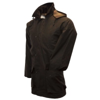 Walker and Hawkes Wachsjacke Benson braun