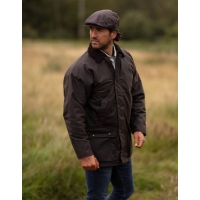 Walker and Hawkes Wachsjacke Benson braun