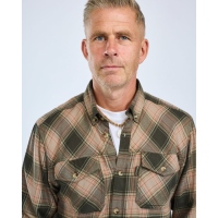 Pinewood 5370 Finnveden Forest Flanell Hemd Olive/D.Green (151)
