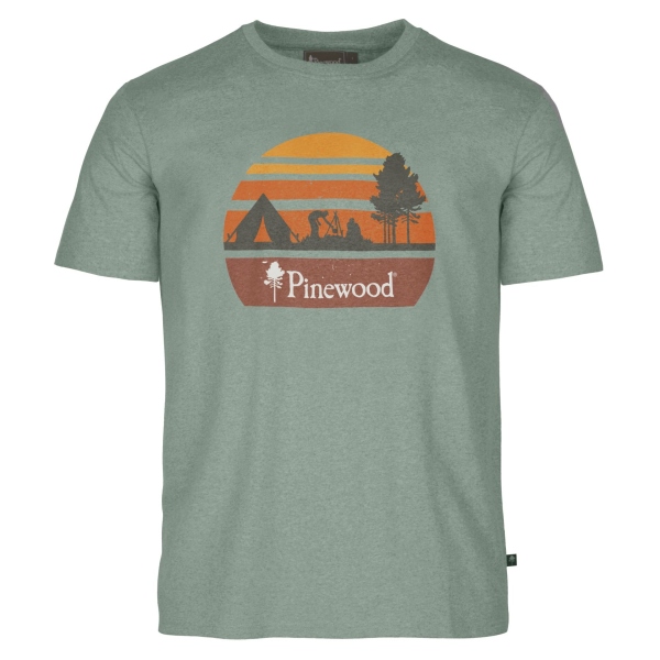 Pinewood 5449 Finnveden Recycled T-Shirt Aqua Campsite (469)