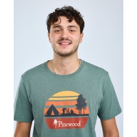 Pinewood 5449 Finnveden Recycled T-Shirt Aqua Campsite (469)