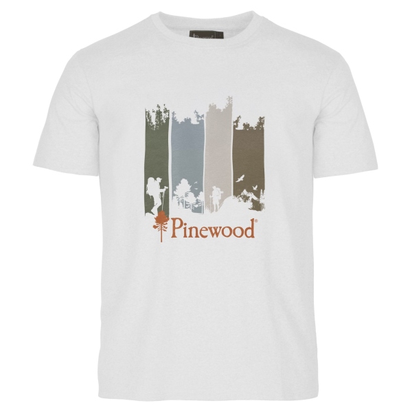 Pinewood 5449 Finnveden Recycled Outdoor T-Shirt White Adventure (622)