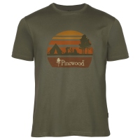 Pinewood 5449 Finnveden Recycled T-Shirt Olive Campsite...