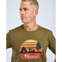 Pinewood 5449 Finnveden Recycled T-Shirt Olive Campsite (776) XXXL