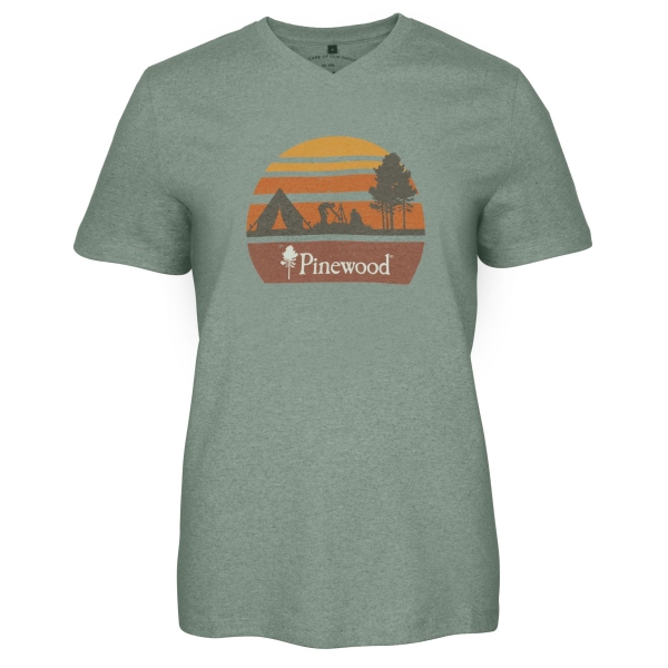 Pinewood 3449 Finnveden Outdoor Damen T-Shirt Aqua Campsite (469)