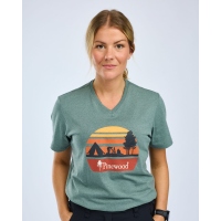 Pinewood 3449 Finnveden Outdoor Damen T-Shirt Aqua Campsite (469)