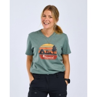 Pinewood 3449 Finnveden Outdoor Damen T-Shirt Aqua Campsite (469)