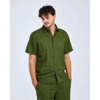 Pinewood 5373 Värnamo InsectSafe Hemp mix Hemd Pine Green (759)
