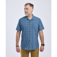 Pinewood 5120 Outdoor Herren Hemd Kurzarm Blue (300)