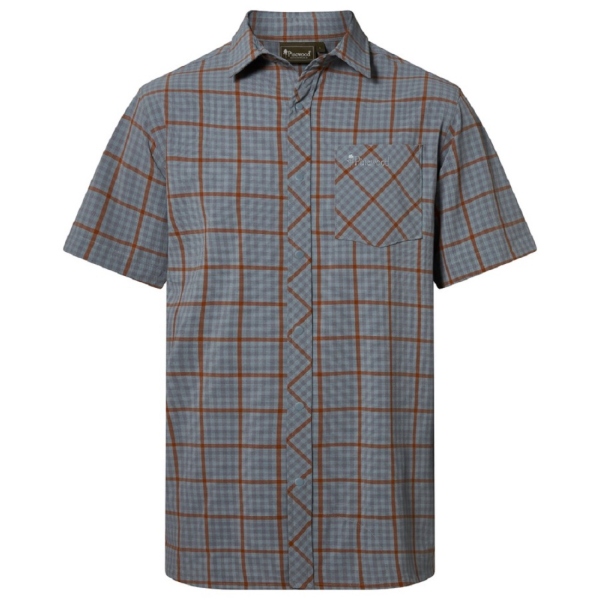 Pinewood 5120 Outdoor S/S Hemd Aqua Grey (467)