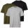 Pinewood 5447 3-Pack T-Shirt Grey Melange/Pine/Black (472) M