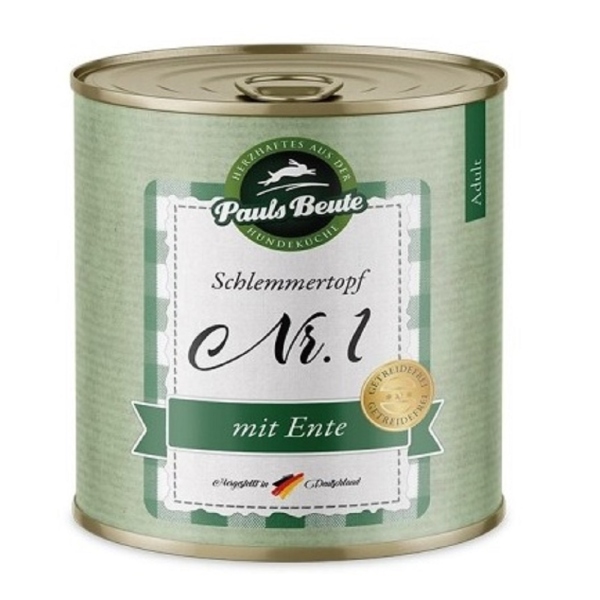 Pauls Beute Schlemmertopf Nr. 1 mit Ente 800g