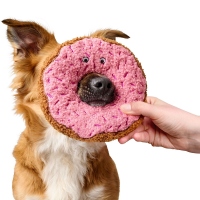 HUNTER Hundespielzeug Belem Donut (braun/rosa) 16 cm