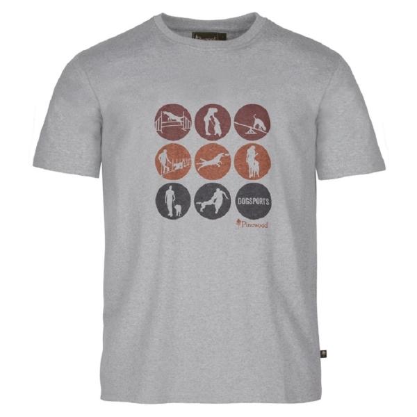 Pinewood 5439 Dog Sports T-Shirt L.Grey Activity (468)