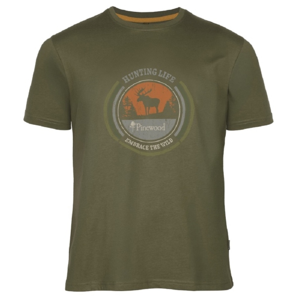 Pinewood 5466 Elch T-Shirt H.Olive (713)