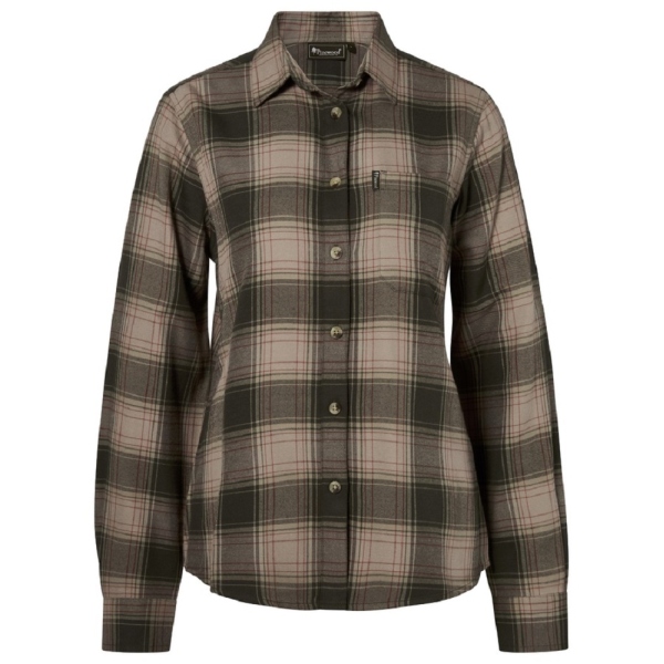 Pinewood 3370 Finnveden Forest Flanell Damenbluse Olive/D.Green (151)
