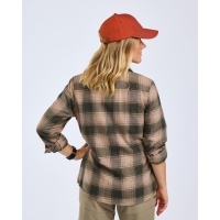 Pinewood 3370 Finnveden Forest Flanell Damenbluse Olive/D.Green (151)