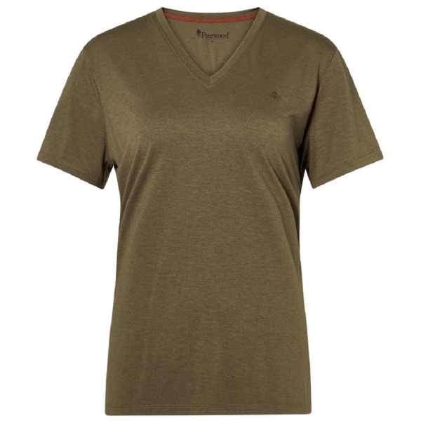 Pinewood 3371 Finnveden Forest T-Shirt Damen Olive Green (770)