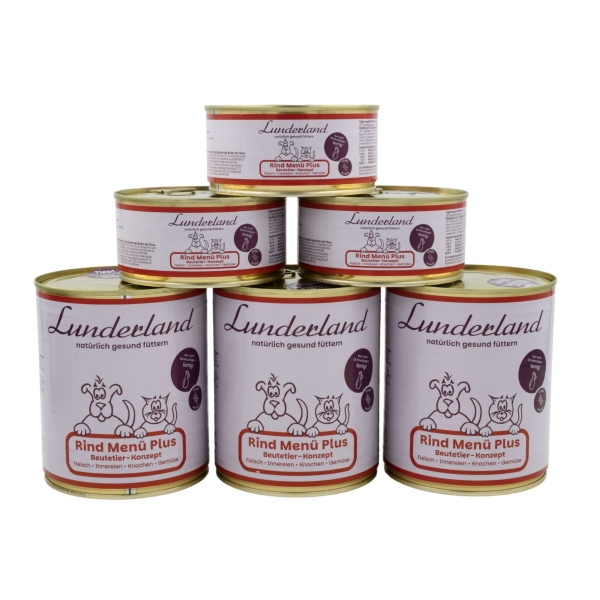 Lunderland Rind Menü Plus Dosenfutter 800g