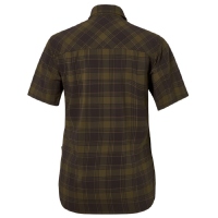 Pinewood 3121 Abisko Wanderbluse Damen Kurzarm D.Olive/D.Sandstone (778)