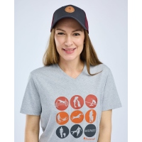 Pinewood 3439 Dog Sports Damen T-Shirt Grey Activity (468)