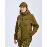 Pinewood 3825 Furudal Hunters Hybrid Stretch Damen Jacke Olive Green (770)