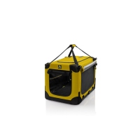 Maelson Soft Kennel faltbare Hundebox mit Tragegriff Saffron Yellow M 82 - (82 x 59 x 59cm)