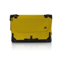 Maelson Soft Kennel faltbare Hundebox mit Tragegriff Saffron Yellow M 82 - (82 x 59 x 59cm)