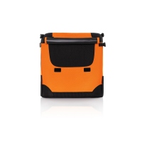 Maelson Soft Kennel faltbare Hundebox -Neon Orange- M 82 - (82 x 59 x 59 cm)