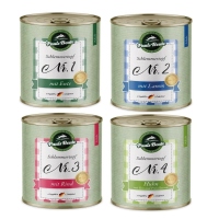 Pauls Beute Schlemmertopf Set 4x800g Nassfutter Hund Ente...