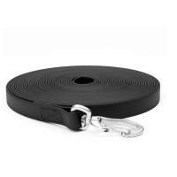 Mystique® Biothane Schleppleine Robust schwarz 25mm...