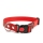Mystique® Biothane Safety Klick Halsband 25mm 30-40cm rot