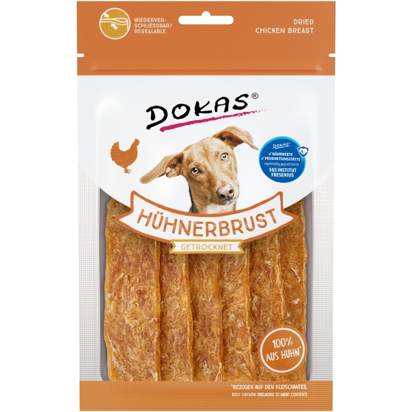 DOKAS - Hühnerbrust getrocknet 1er Pack (1 x 70g)