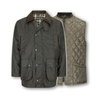 Walker and Hawkes Greendale Wachsjacke 3-in-1 Herren oliv XL