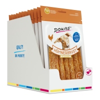 DOKAS - Hühnerbrust getrocknet 11er Pack (11 x 70g)