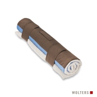 Wolters Upcycling Vagabund Reisedecke trüffel/blau