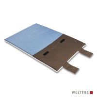 Wolters Upcycling Vagabund Reisedecke trüffel/blau