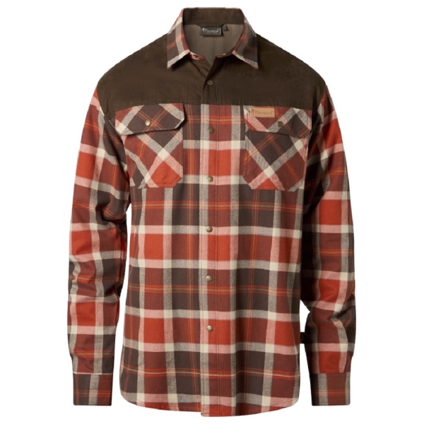 Pinewood 9436 Douglas Hemd Olive Orange Clay/D.Brown (852)